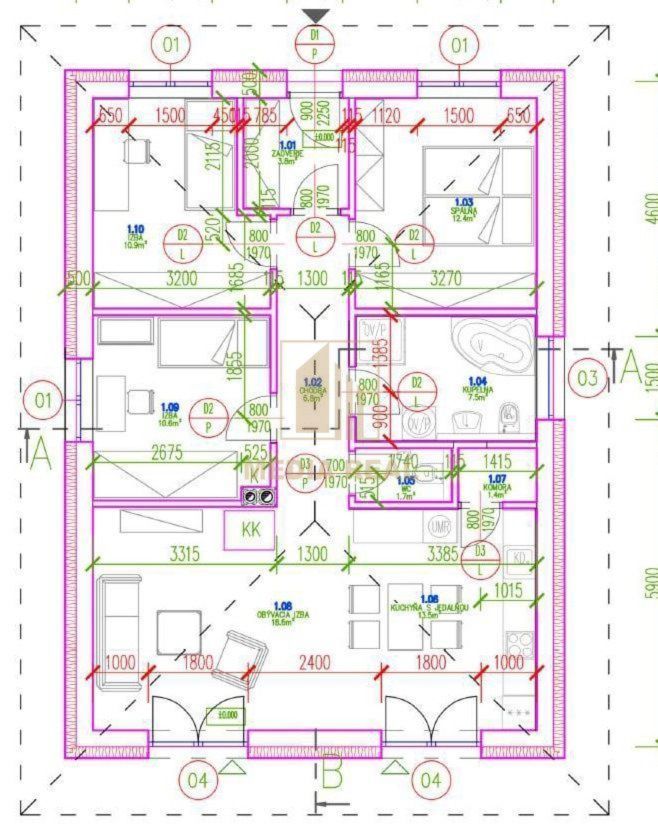Novostavba rodinného domu - bungalov, Prašník okr Piešťany - 5